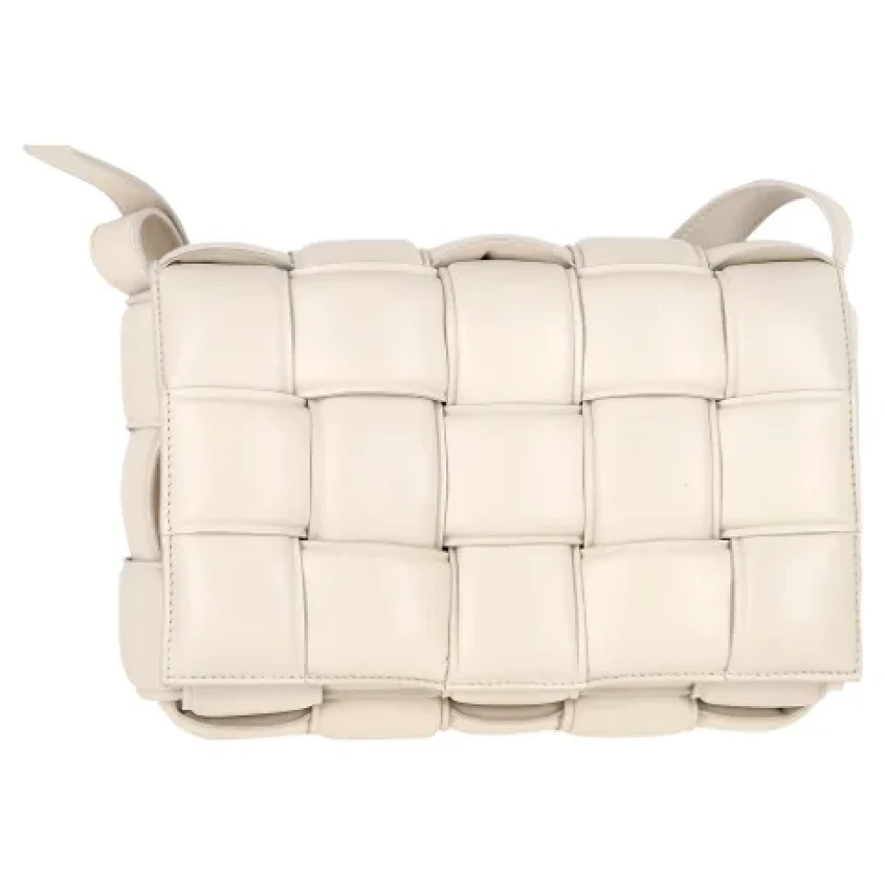 Bottega Veneta Vintage Pre-owned Leather shoulder-bags White Dames