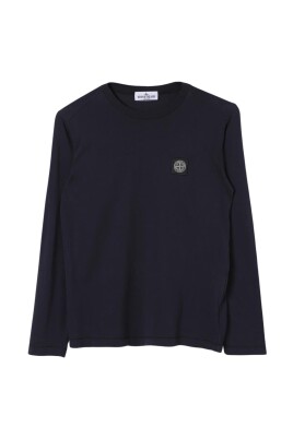pull-en-coton-col-rond-bleu