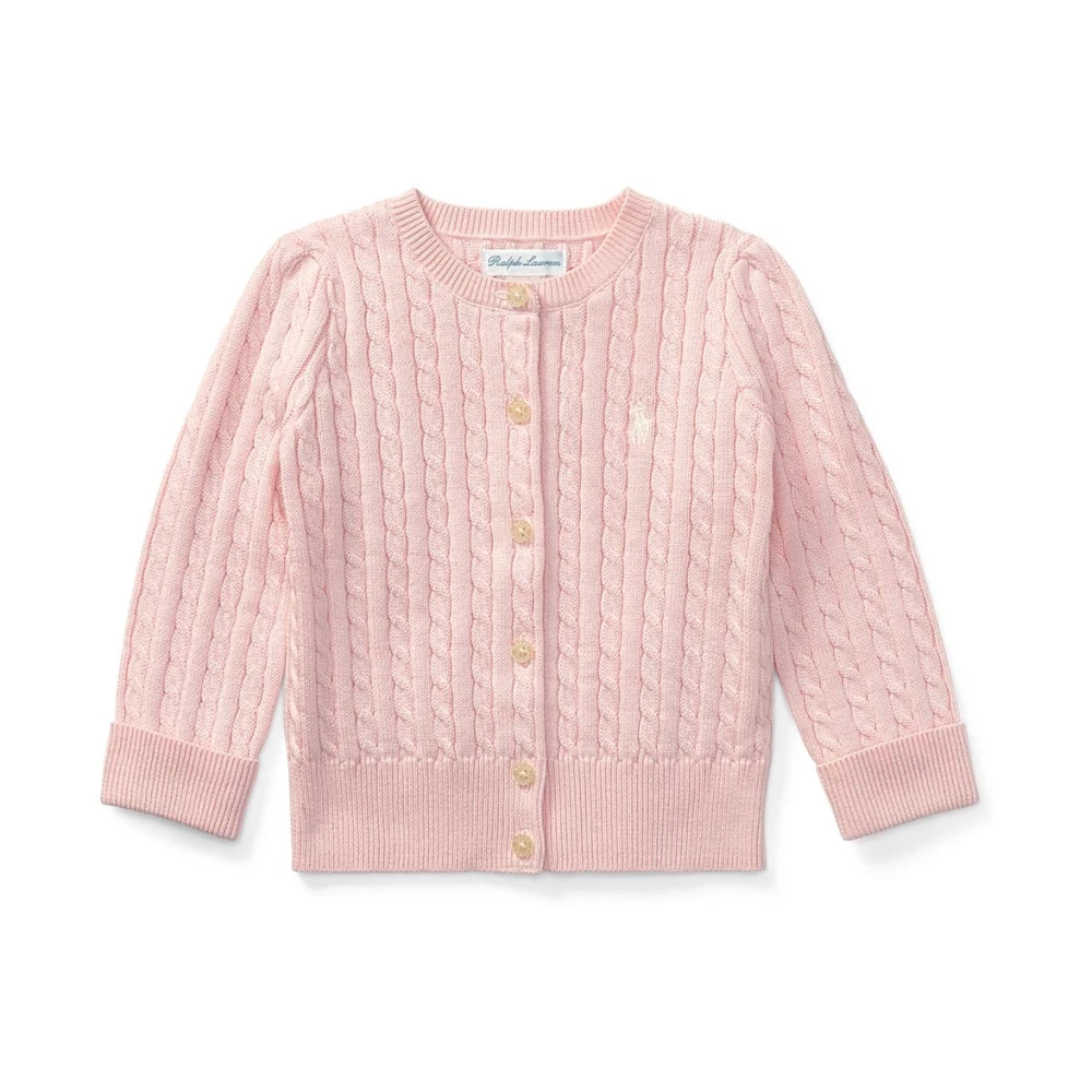 Ralph Lauren Girls Pink Kids Cardigans, 2 Y, Warm And Stylish Cardigan