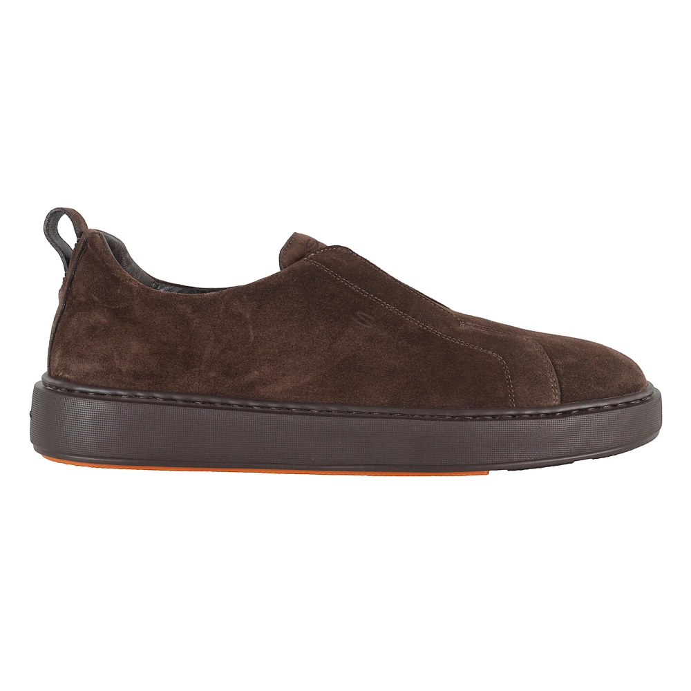 Santoni Bruine Instap Schoen Victory 15 Heren Schoenen
