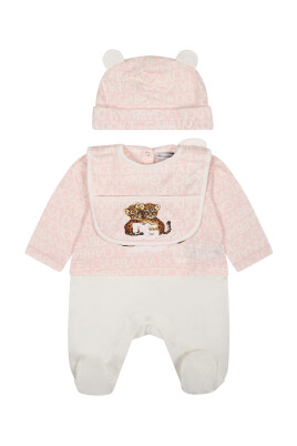 pink-cotton-babygrow-bib-hat-set