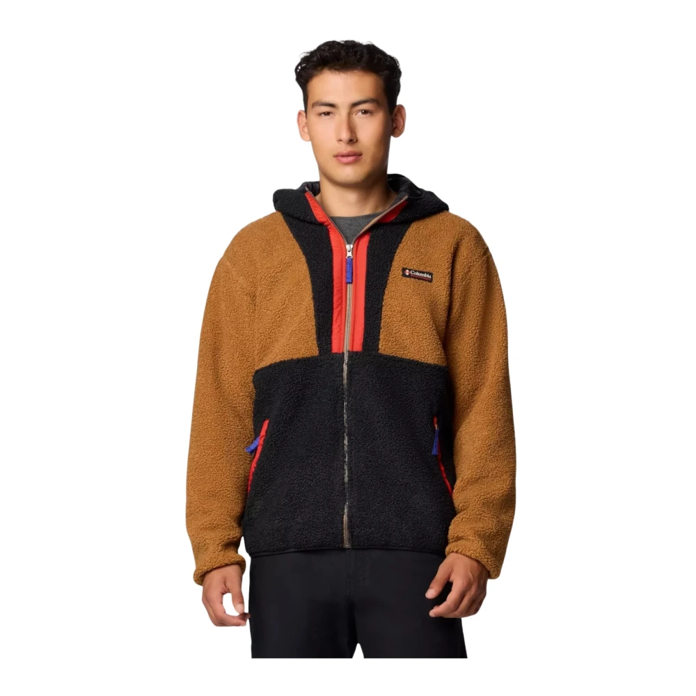 Columbia Retro Sherpa Hoodie Brown Heren