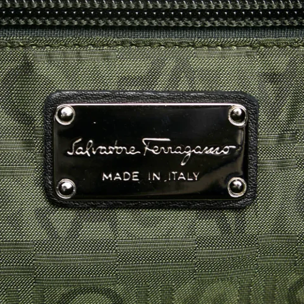 Salvatore Ferragamo Pre-owned Leather handbags Black Dames