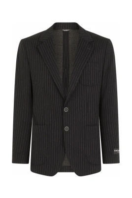 Randig jerseyblazer