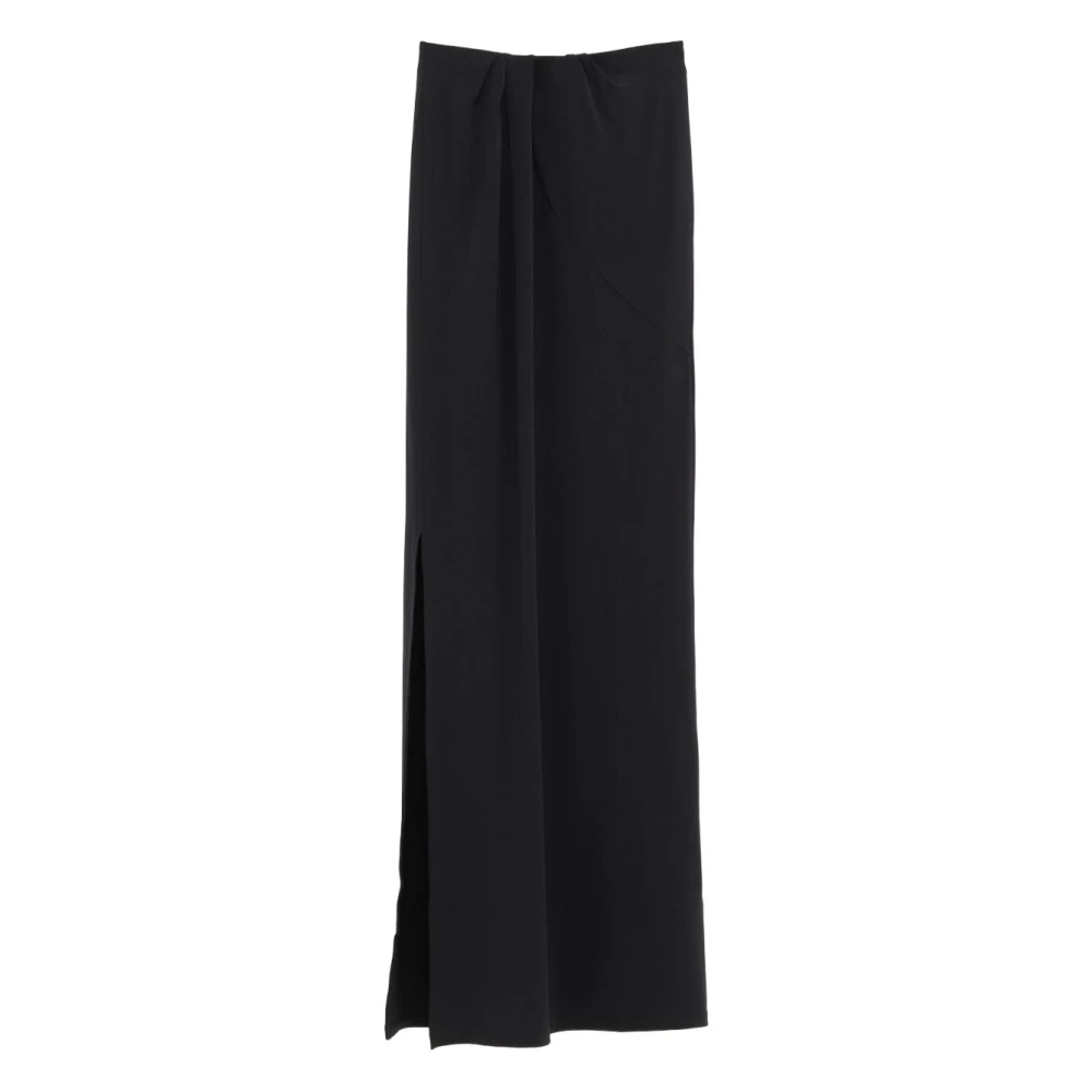 Jacquemus Black High Waist Front Slit Skirt - Female - Maxi Skirts - Xs - Skirts