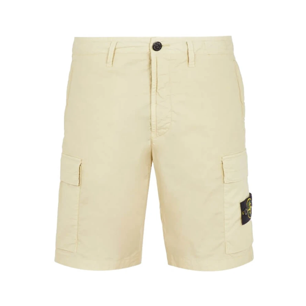 Stone Island Cargo Bermuda Shorts L0803 Beige Heren
