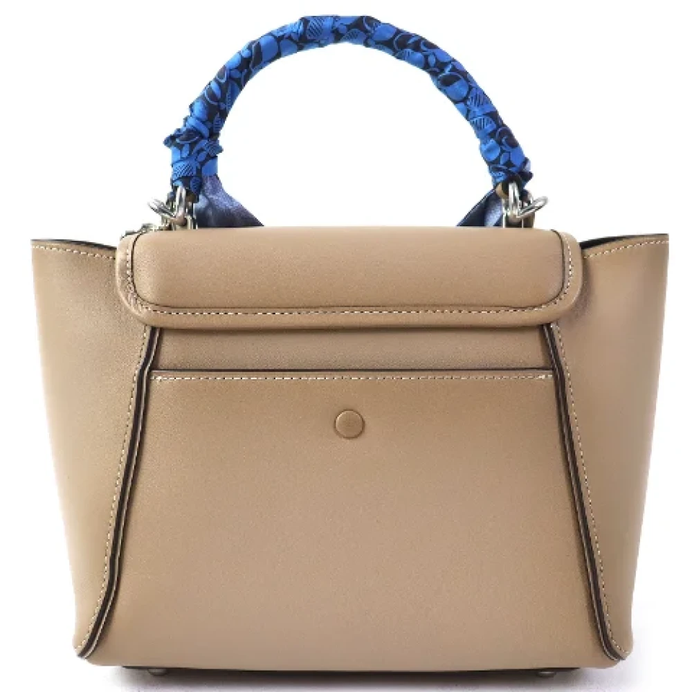 Coach Pre-owned Leather handbags Beige Dames