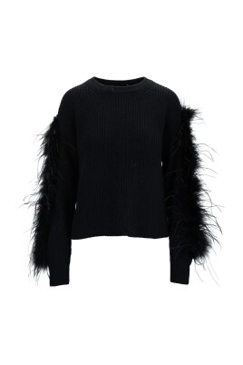 feather-detail-crew-neck-sweater