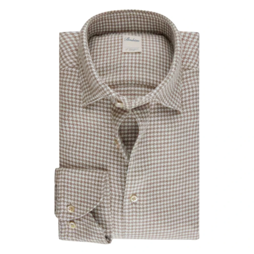 Stenströms Aansluitend Body RC Manchet Lange Mouw Overhemd Beige Heren