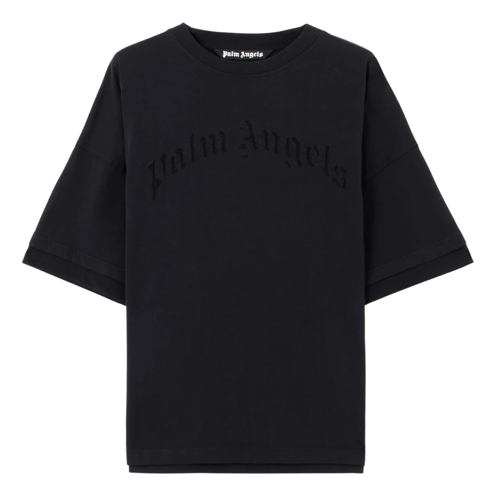 Palm Angels Herren Schwarz Oberteile, K, Mgröße: