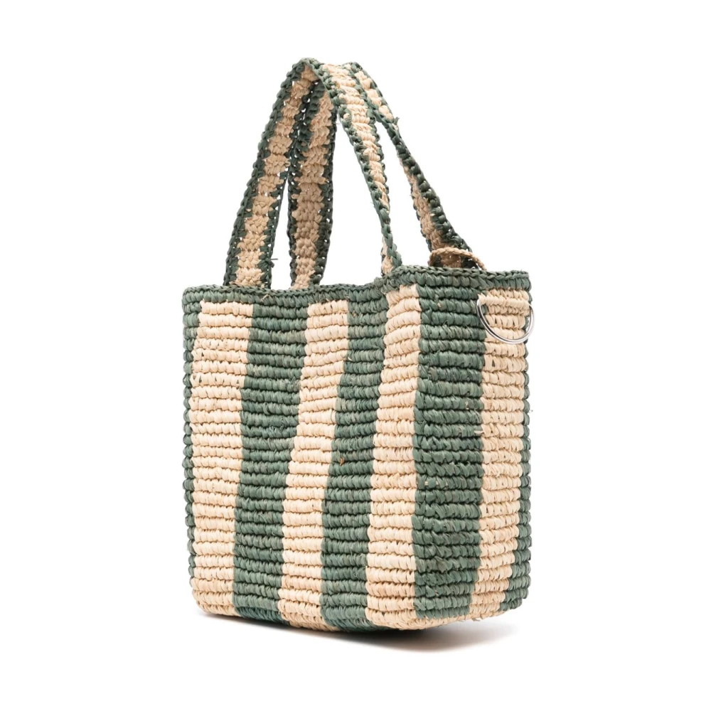 Bonpoint Groene Raffia Tote Tas Green Dames