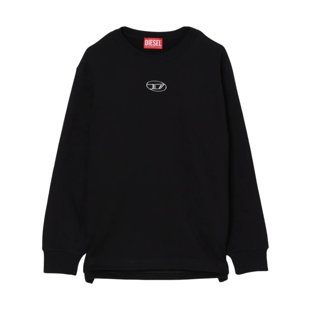 Diesel Men's Black Pullover Long Sleeve Knitwear