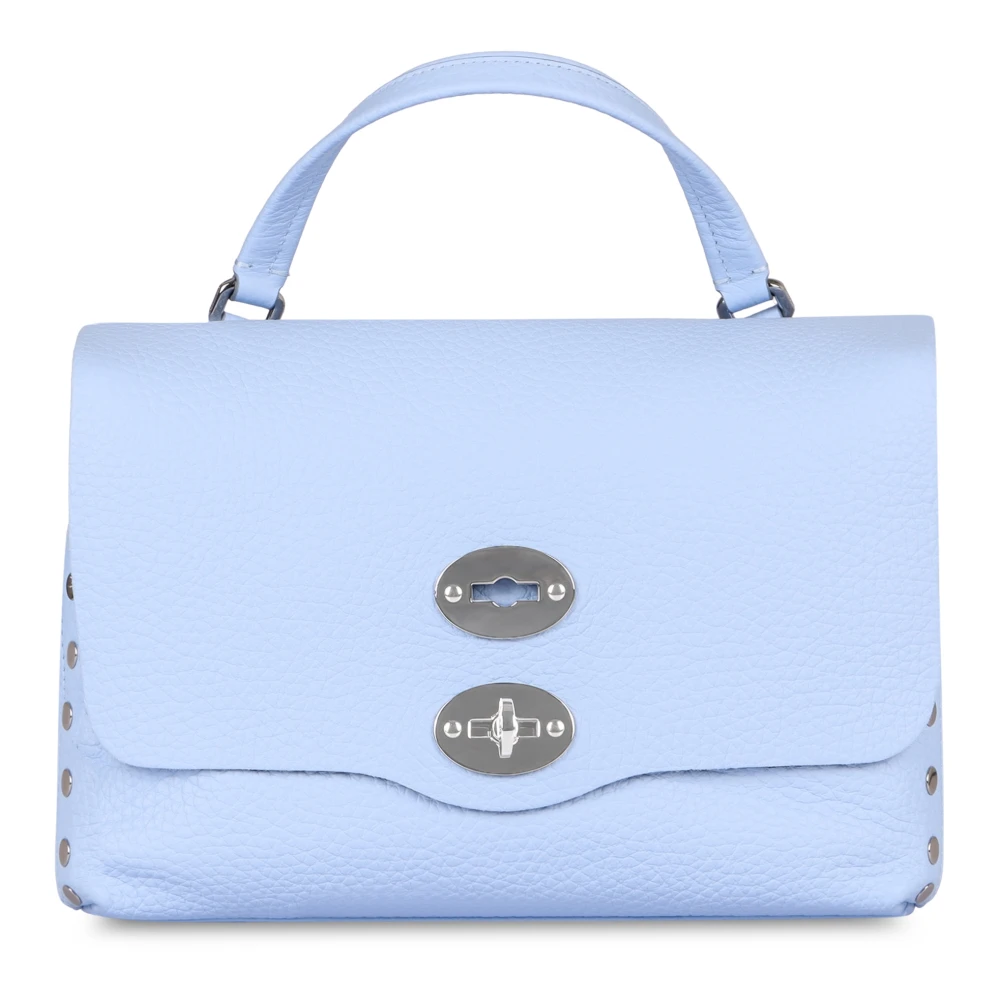 Zanellato Gestikte Leren Handtas Blue Dames