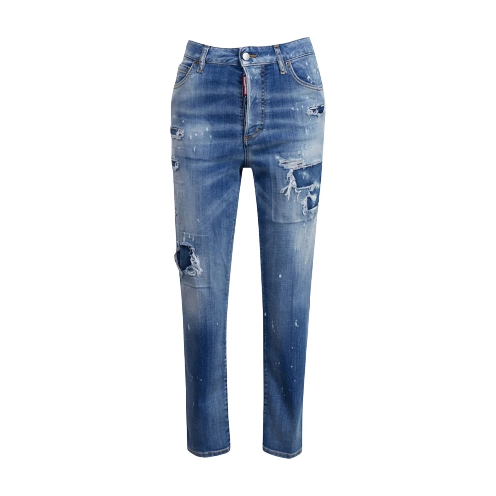 Dsquared2 Stijlvolle Broeken voor Mannen Blue Dames
