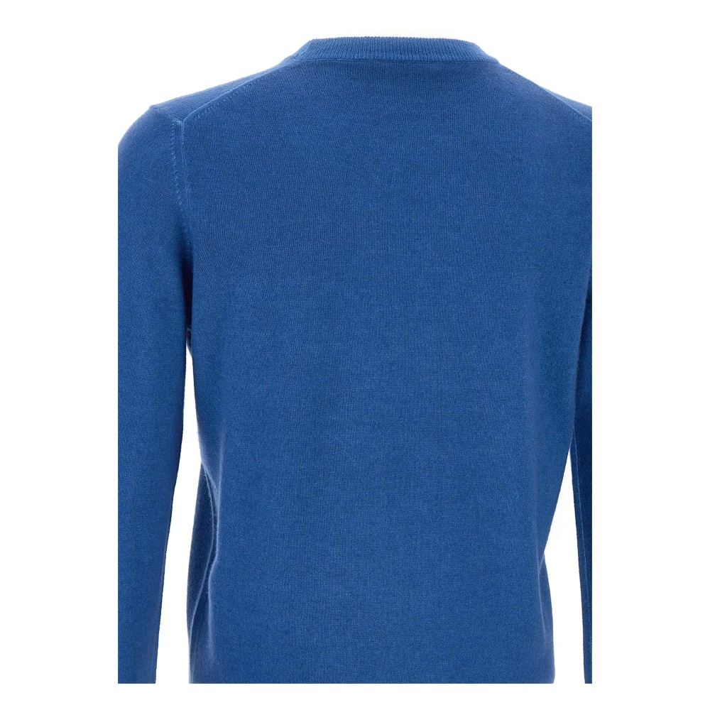 Kangra Kasjmier Crew Neck Trui Blauw Blue Heren