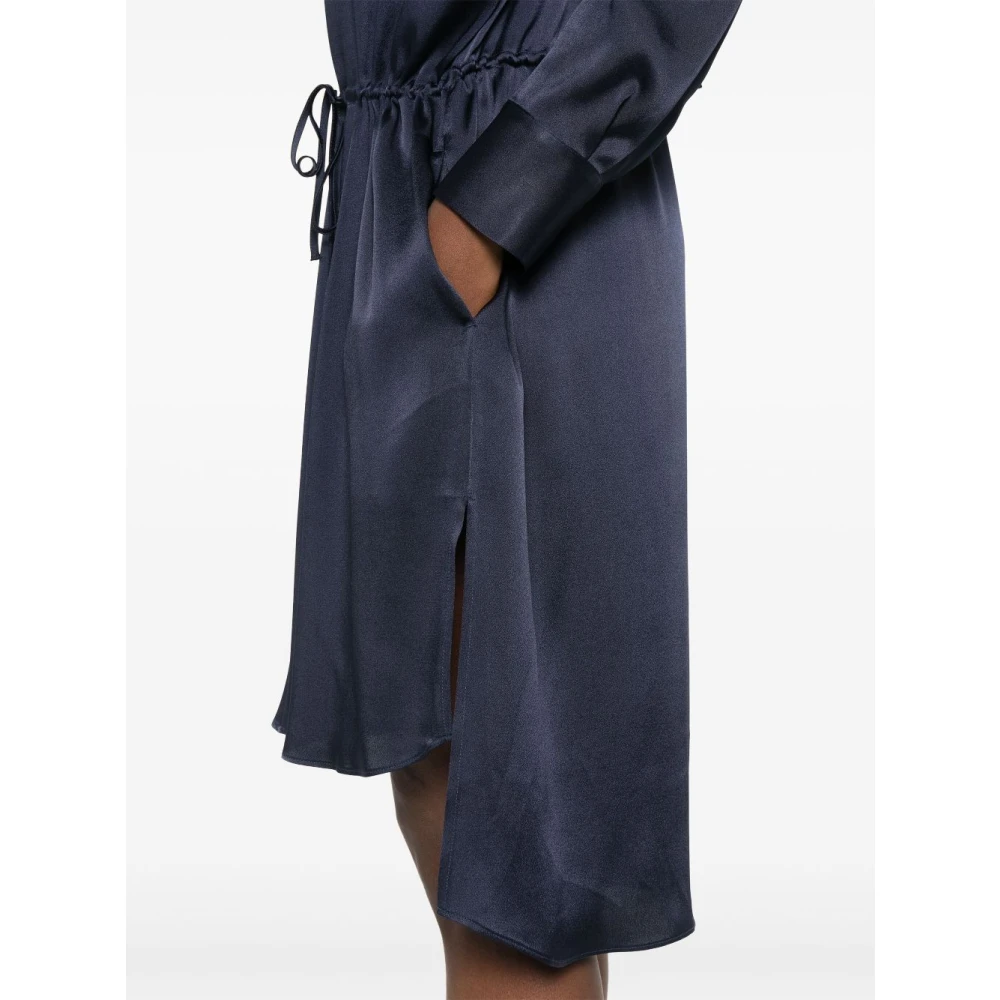 Semicouture Blauwe Elegante Damesjurk Blue Dames