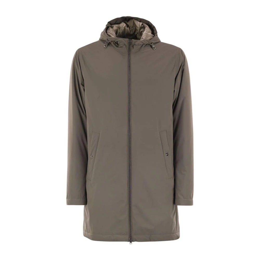 Herno Uomo Grigio - Parka Resort In Nylon Travel Ponente - Coats - Xl