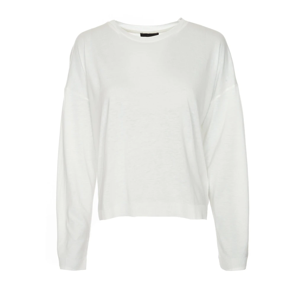 Drykorn Men's White Cesidie Longsleeve - Round-Neck Knitwear - Xl - Knitwear