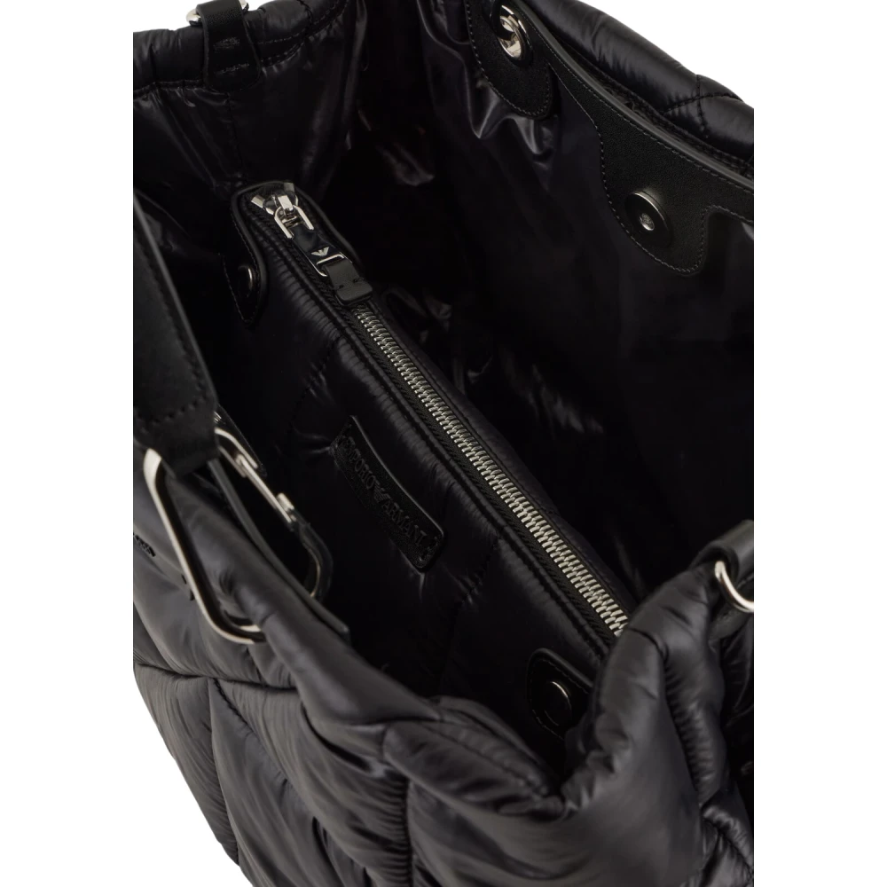 Emporio Armani Stijlvolle dames shopper in zwart Black Dames