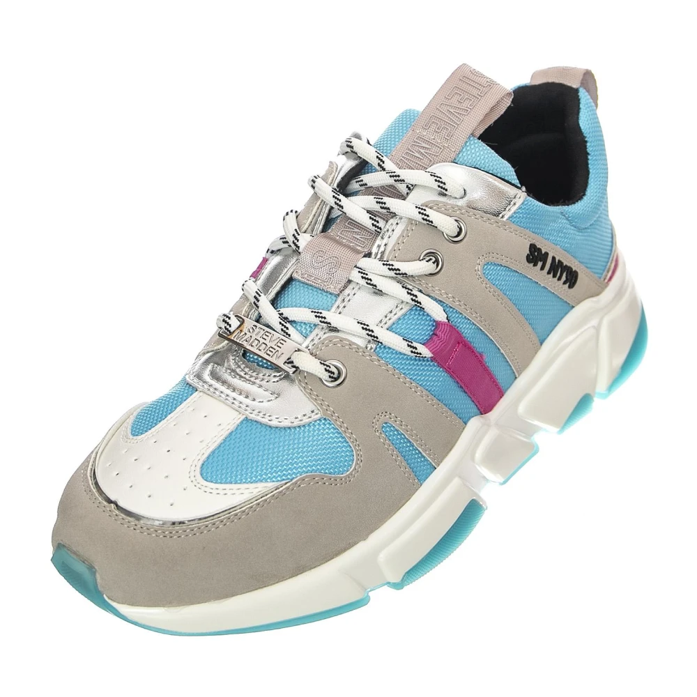 STEVE MADDEN Sportieve veterschoen 'W' Gamegirl Grey Blue Shoes' gemengde kleuren