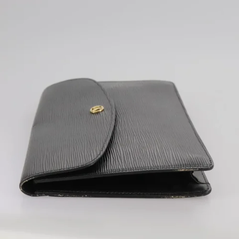 Louis Vuitton Vintage Pre-owned Leather clutches Black Dames