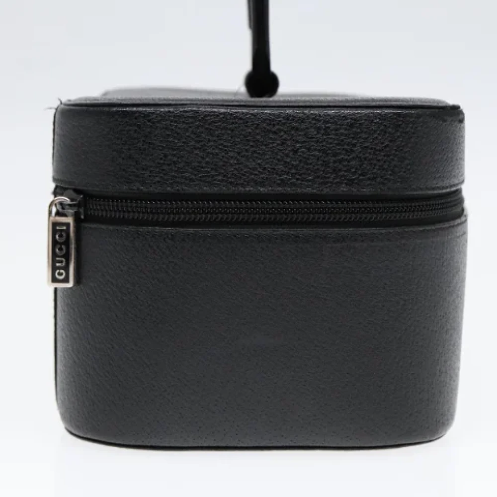 Gucci Vintage Pre-owned Leather pouches Black Dames
