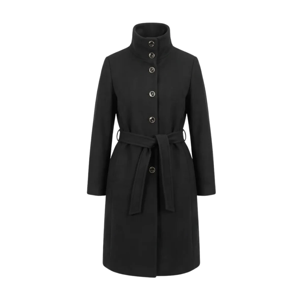 Pinko Citiso Coat - Female - Belted Coats - Black - S - Coats