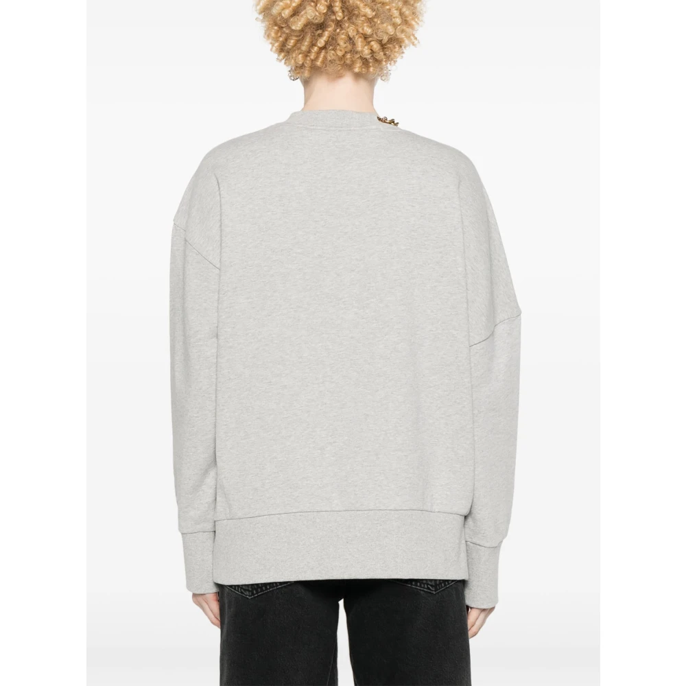 Stella Mccartney Lichtgrijze Melange Sweatshirt voor Vrouwen Gray Dames