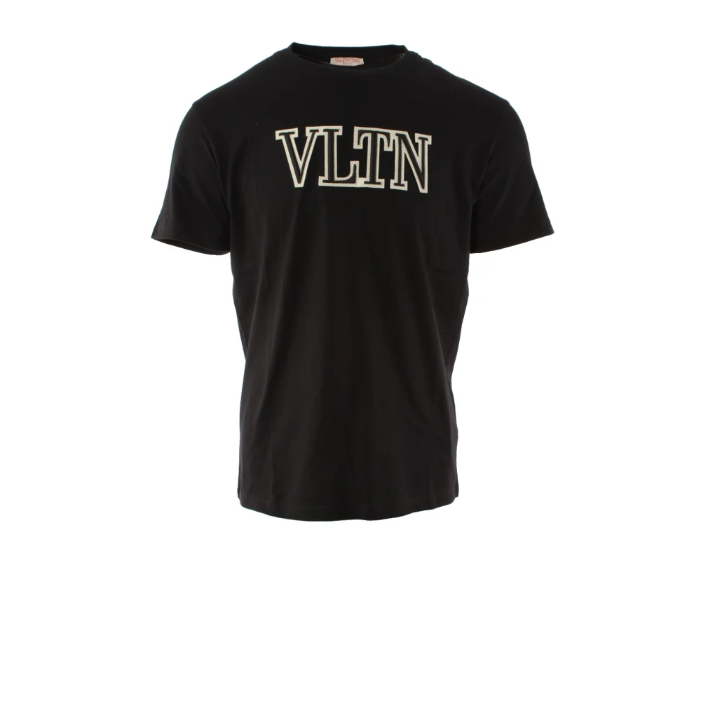 Valentino Zwarte Vltn T-shirt voor heren Black Heren