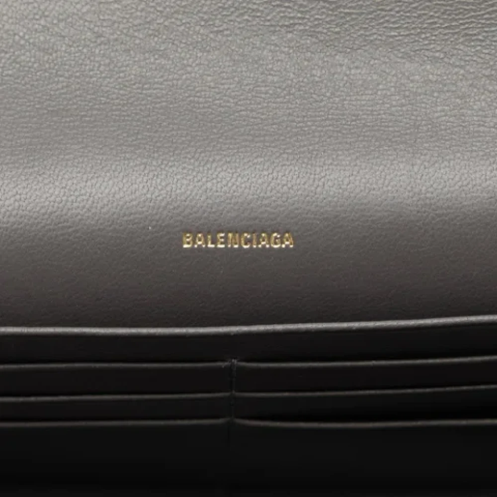 Balenciaga Vintage Pre-owned Leather wallets Black Dames