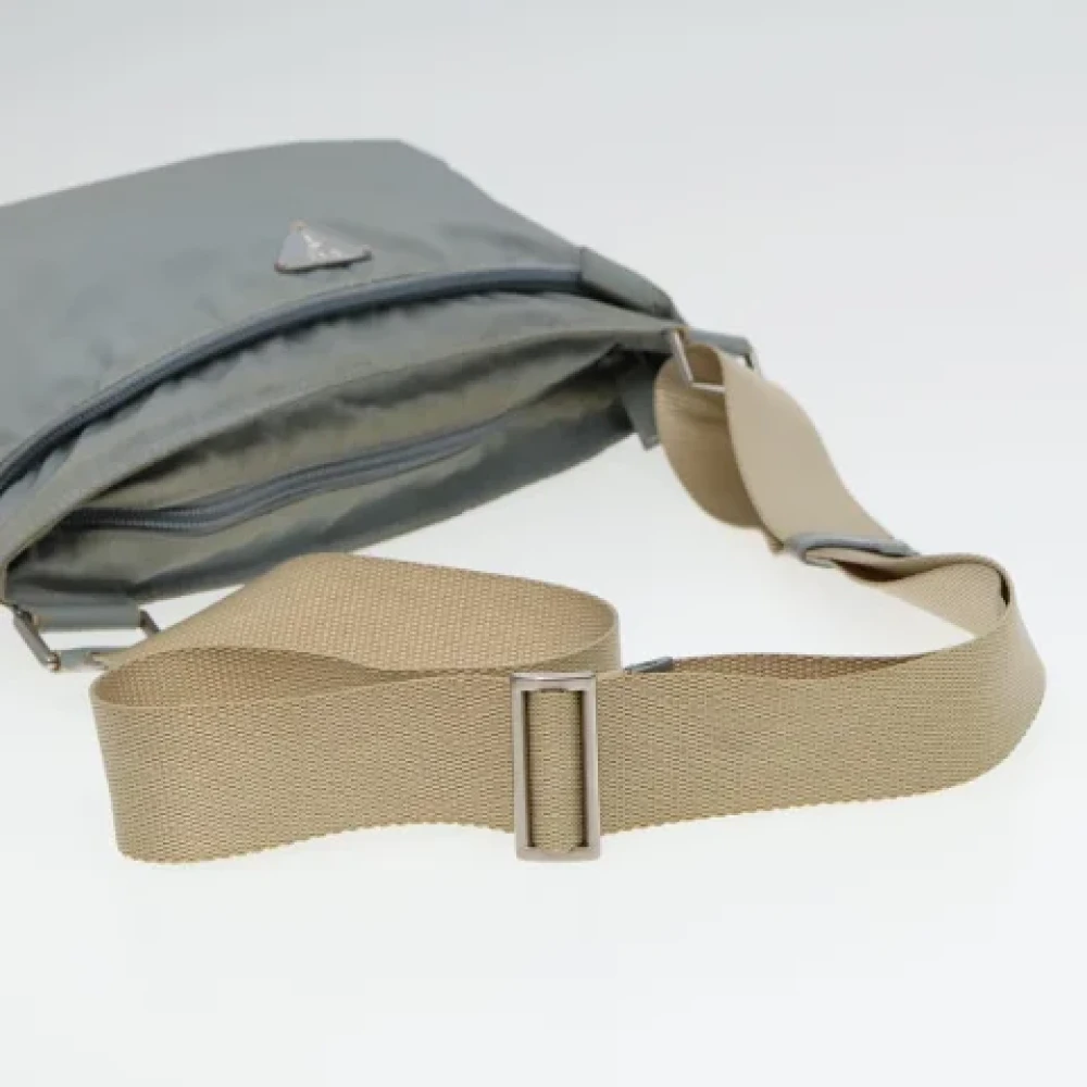 Prada Vintage Pre-owned Nylon prada-bags Blue Dames