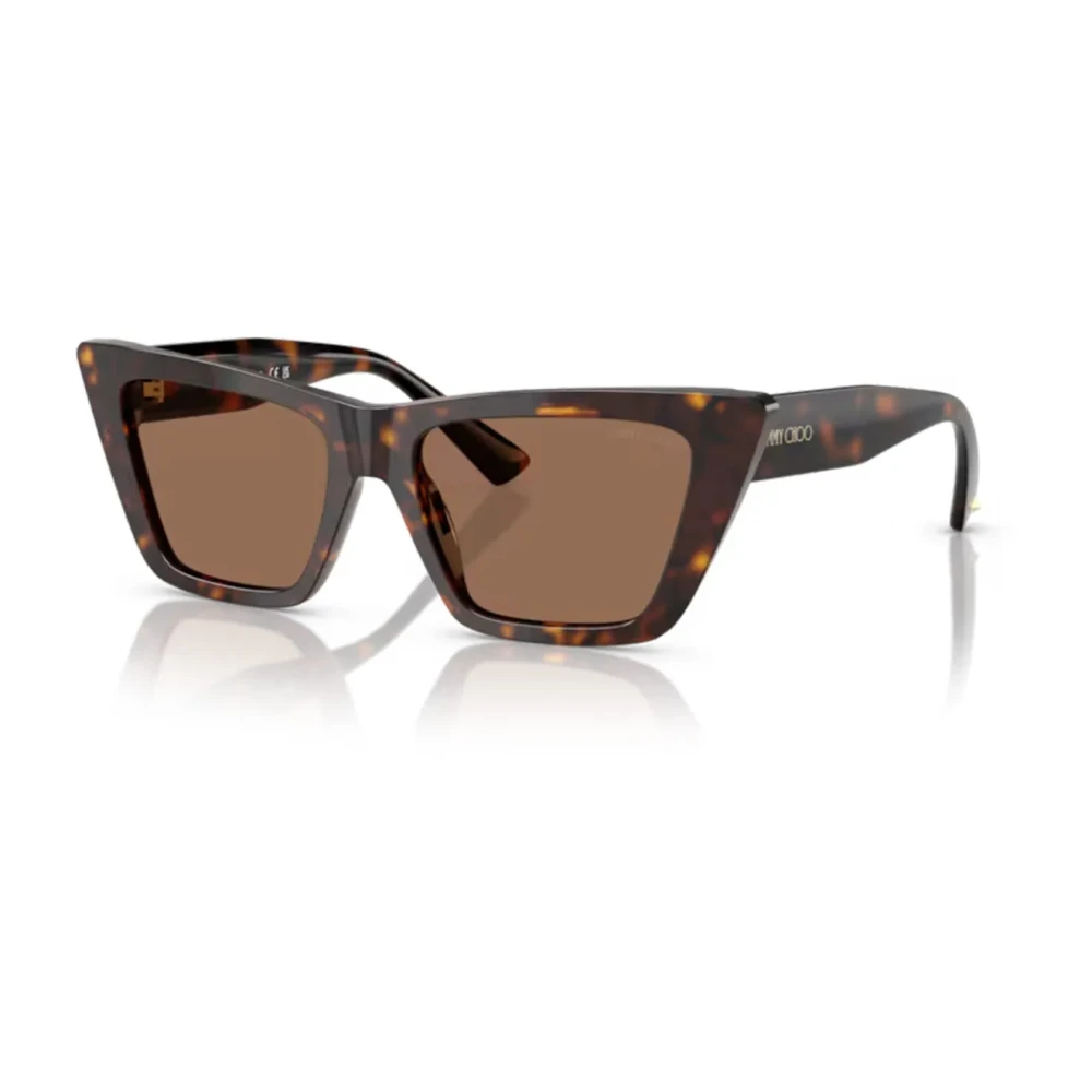 Jimmy Choo Women's Brown Sunglasses, 53 Mm, Cat-Eye Sunglasses With Dark Lenses