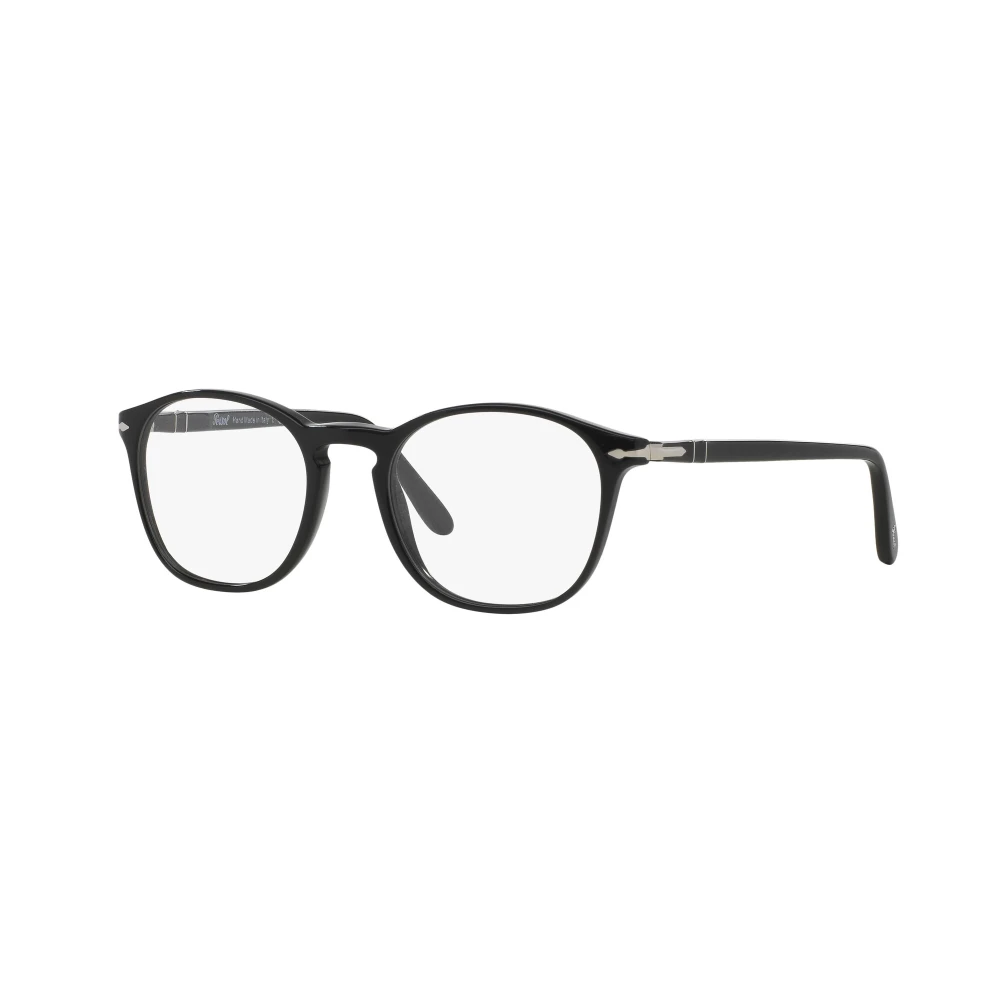 Persol Unisex Black Glasses,, Eyewear Frames Medium