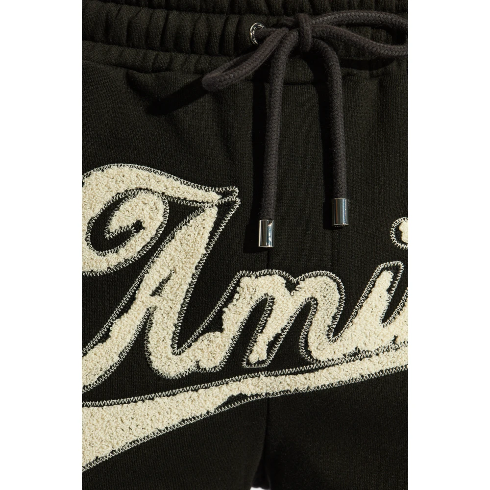 Amiri Logo shorts Black Heren