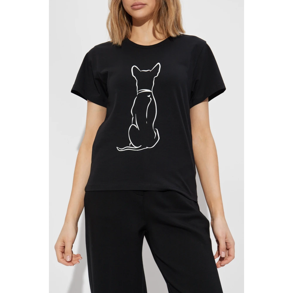 Emporio Armani T-shirt uit de collectie Black Dames