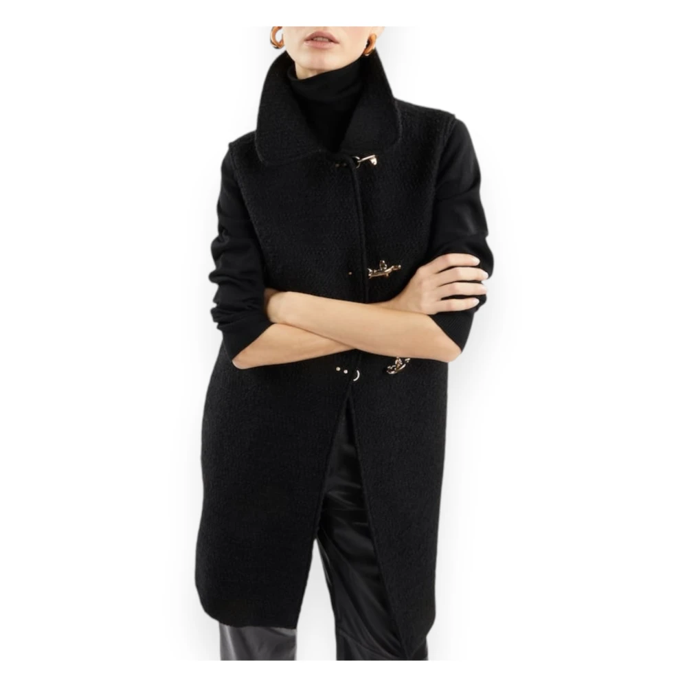 Fay Gevoerd vest met 3 haken Black Dames