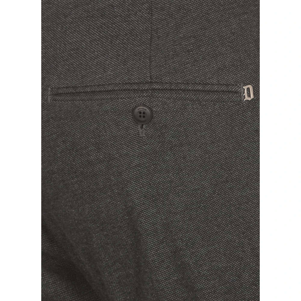 Dondup Grijze Katoenmix Broek met Zakken Gray Heren