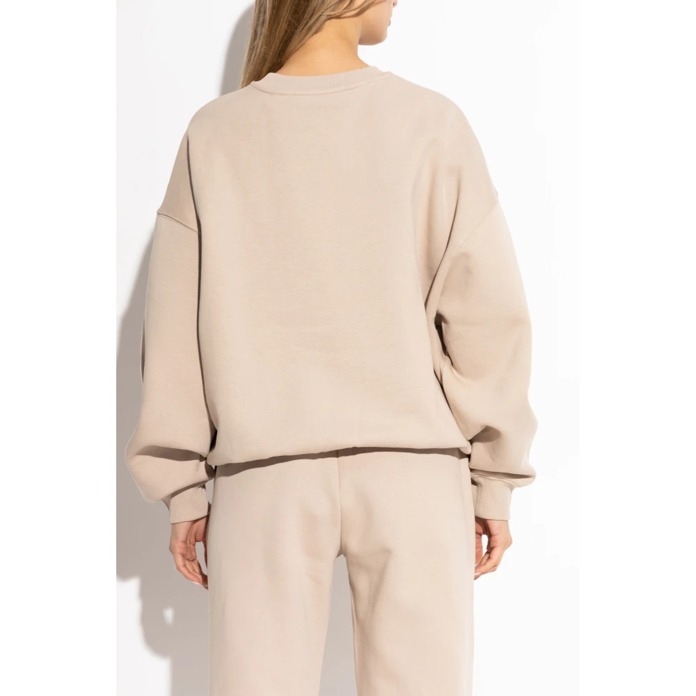 Rotate Birger Christensen Sweatshirt met Logo Beige Dames