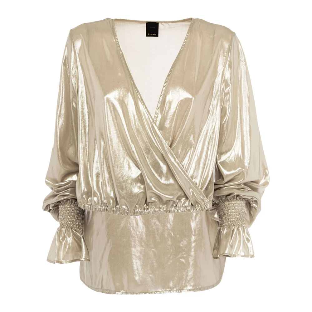 Pinko Women's Gray Blouses,, Elegant Blouse Extra Small
