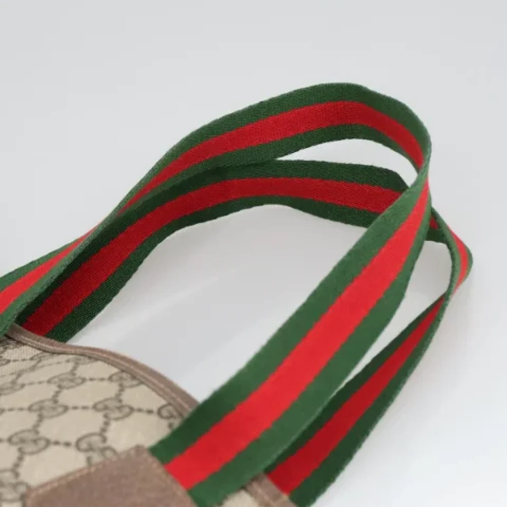 Gucci Vintage Pre-owned Leather gucci-bags Beige Dames