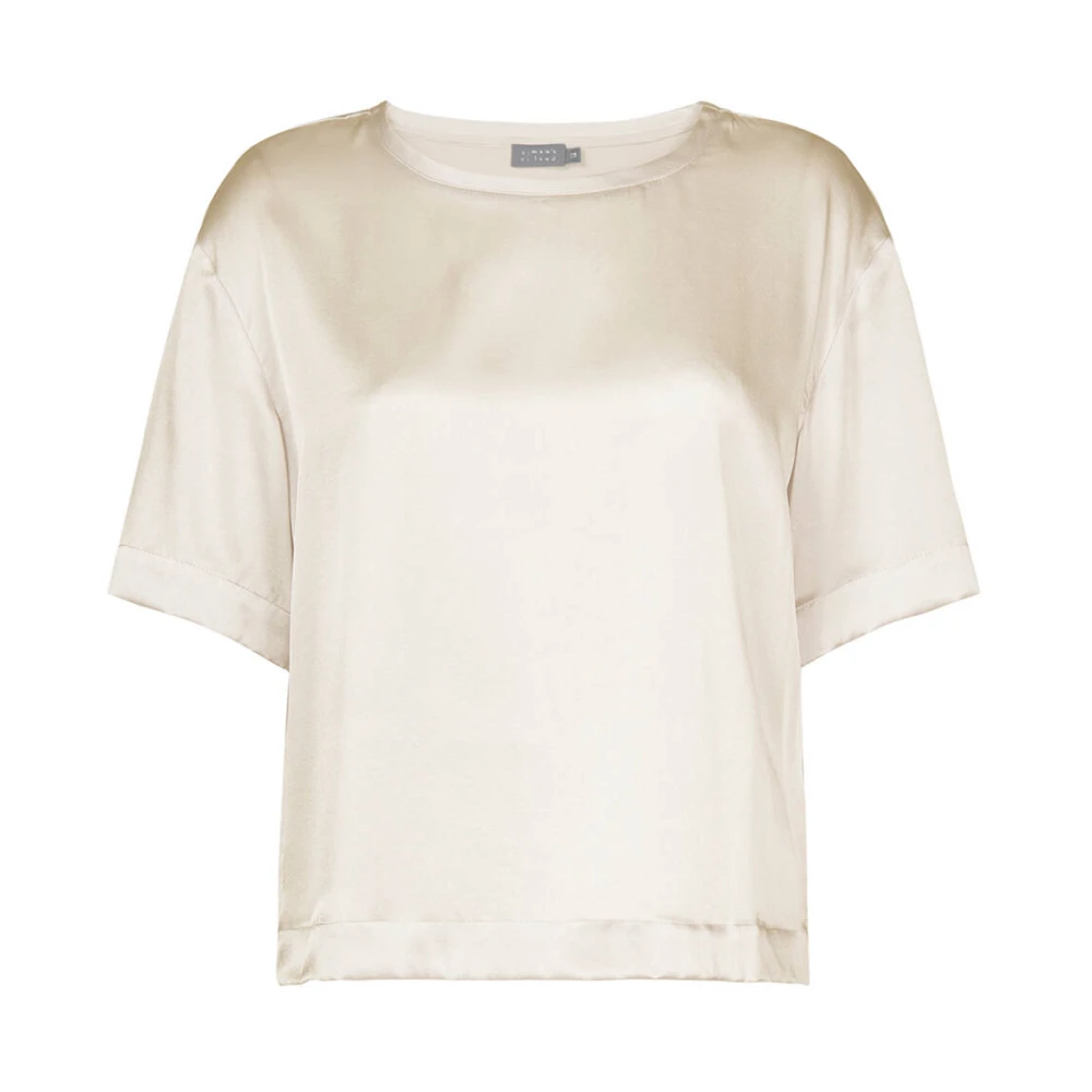 No man's land Top met korte mouwen Beige Dames