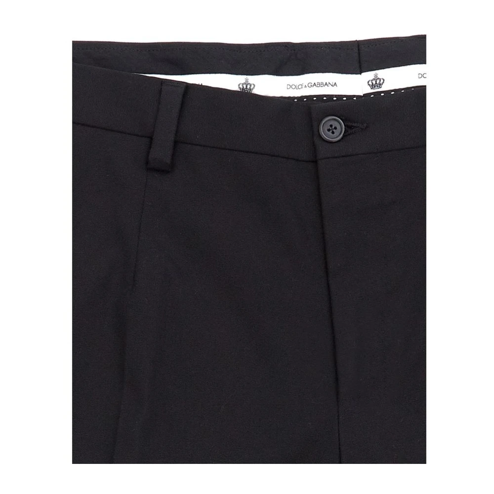 Dolce & Gabbana Zwarte katoenen jeans en broeken Black Heren
