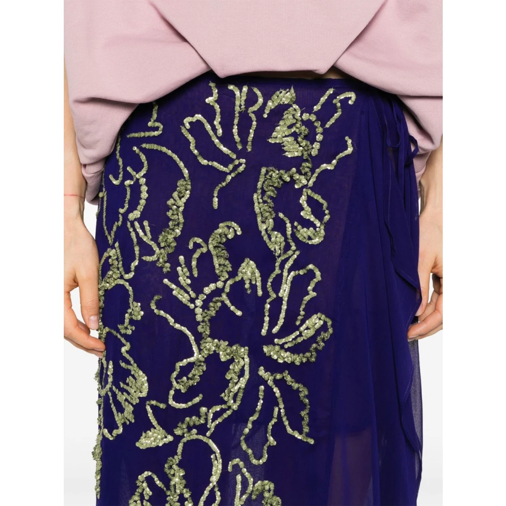 Dries Van Noten Stijlvolle Rokken Collectie Multicolor Dames