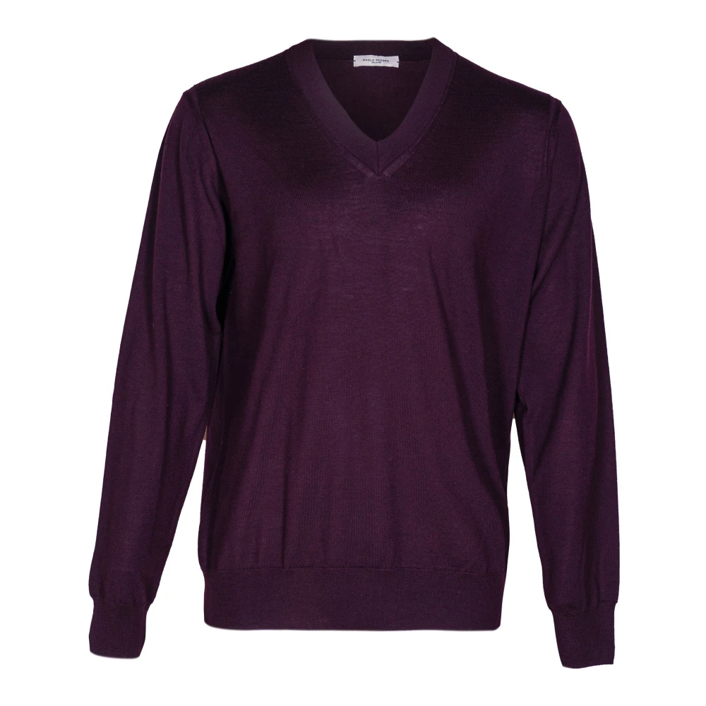 Knitwear > V-neck Knitwear - - Paolo Pecora - Modalova