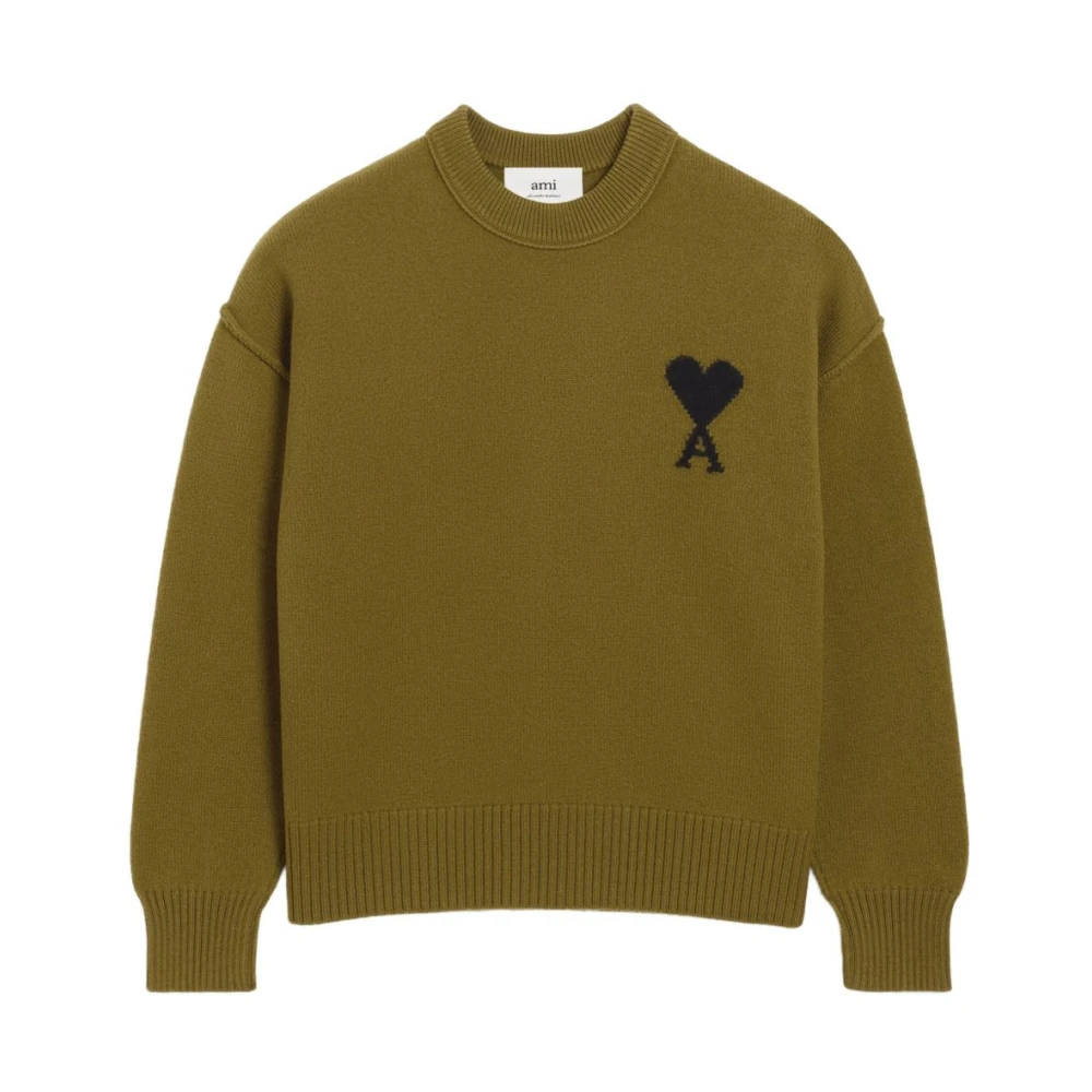 Knitwear > Round-neck Knitwear - - Ami Paris - Modalova
