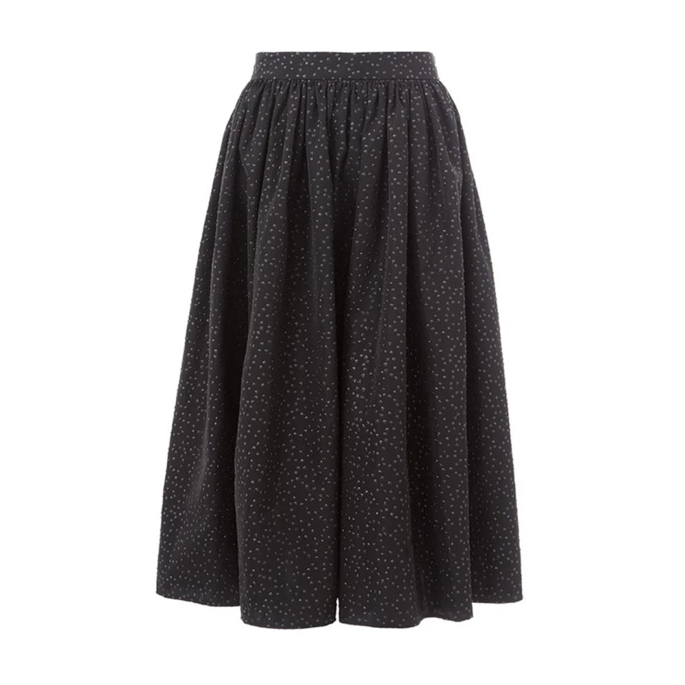 Lardini Zwarte Midi Rok voor Vrouwen Black Dames