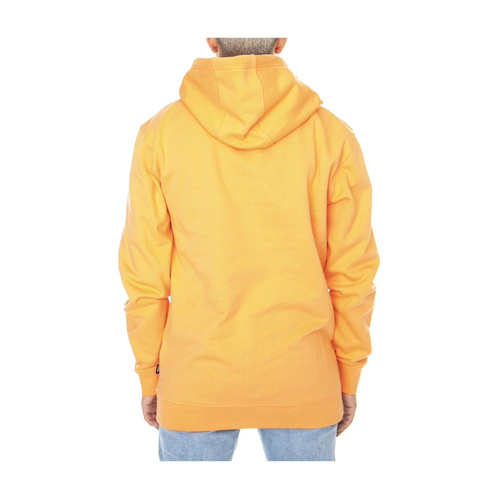 Vans Oranje Hoodie Regular Fit Trekkoord Capuchon Voorzak Effen Kleur 100% Katoen Orange Heren