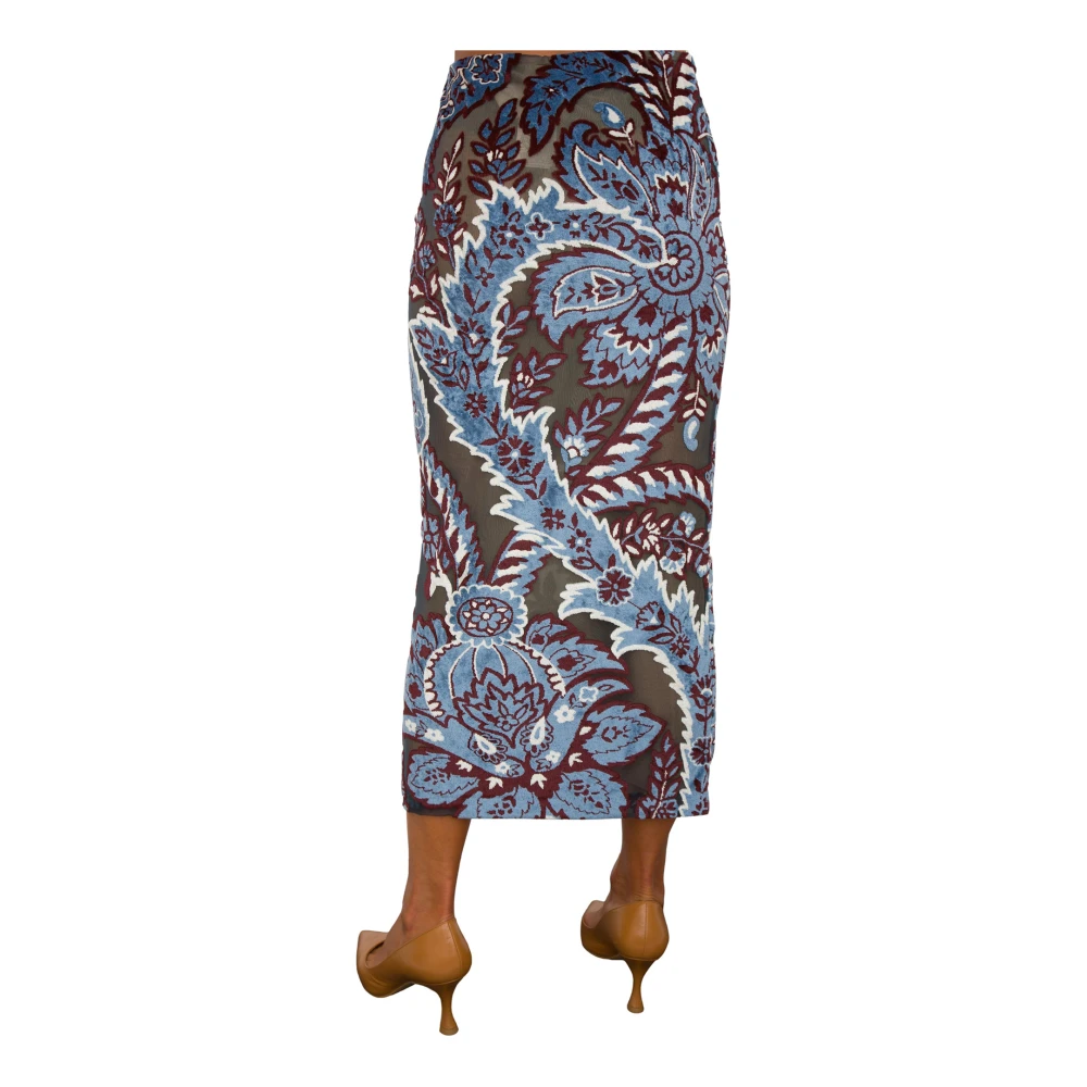 ETRO Fantasia Midi Rokken voor Vrouwen Multicolor Dames