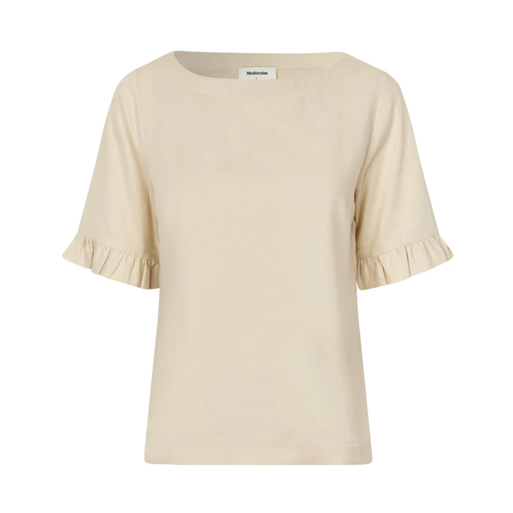 Modström Linnen Top Darrel Beige Dames