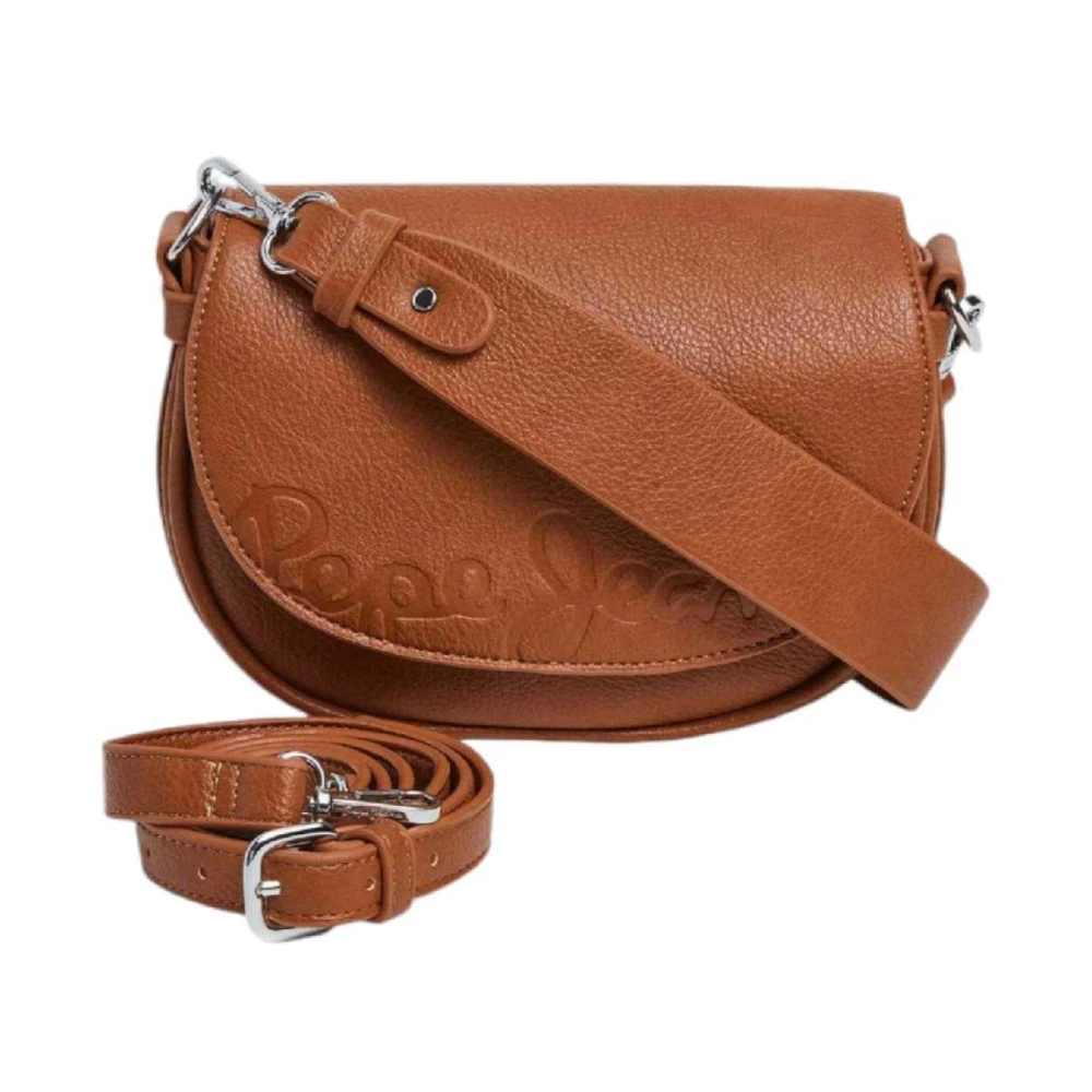 Pepe Jeans Crisha Icon Schoudertas Brown Dames